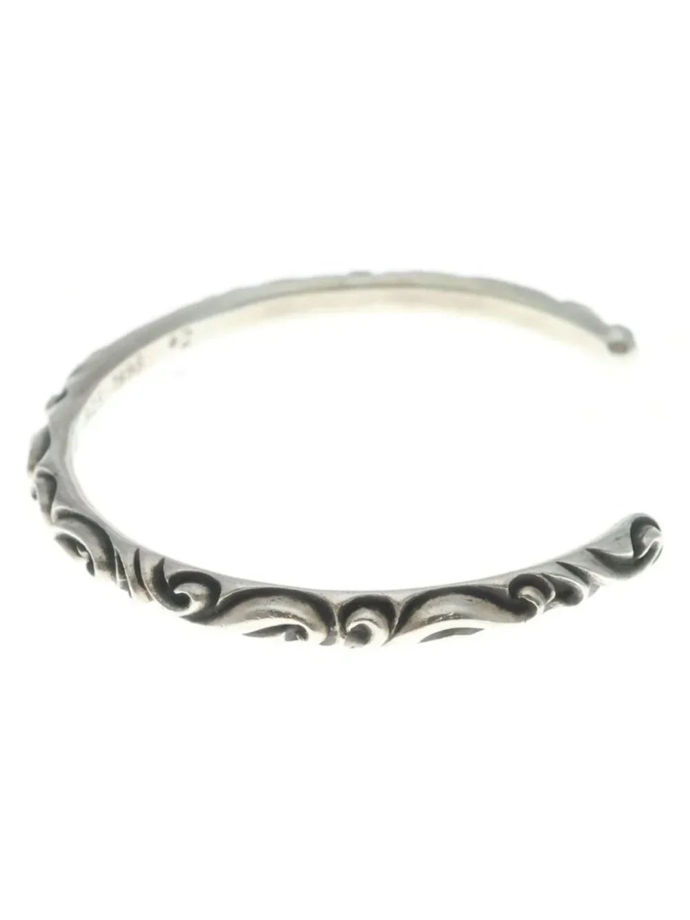Chrome Hearts Bangle Scroll Bandbangle Bracelet Silver